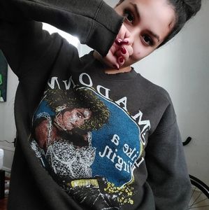 Grey (crewneck) Madonna sweater